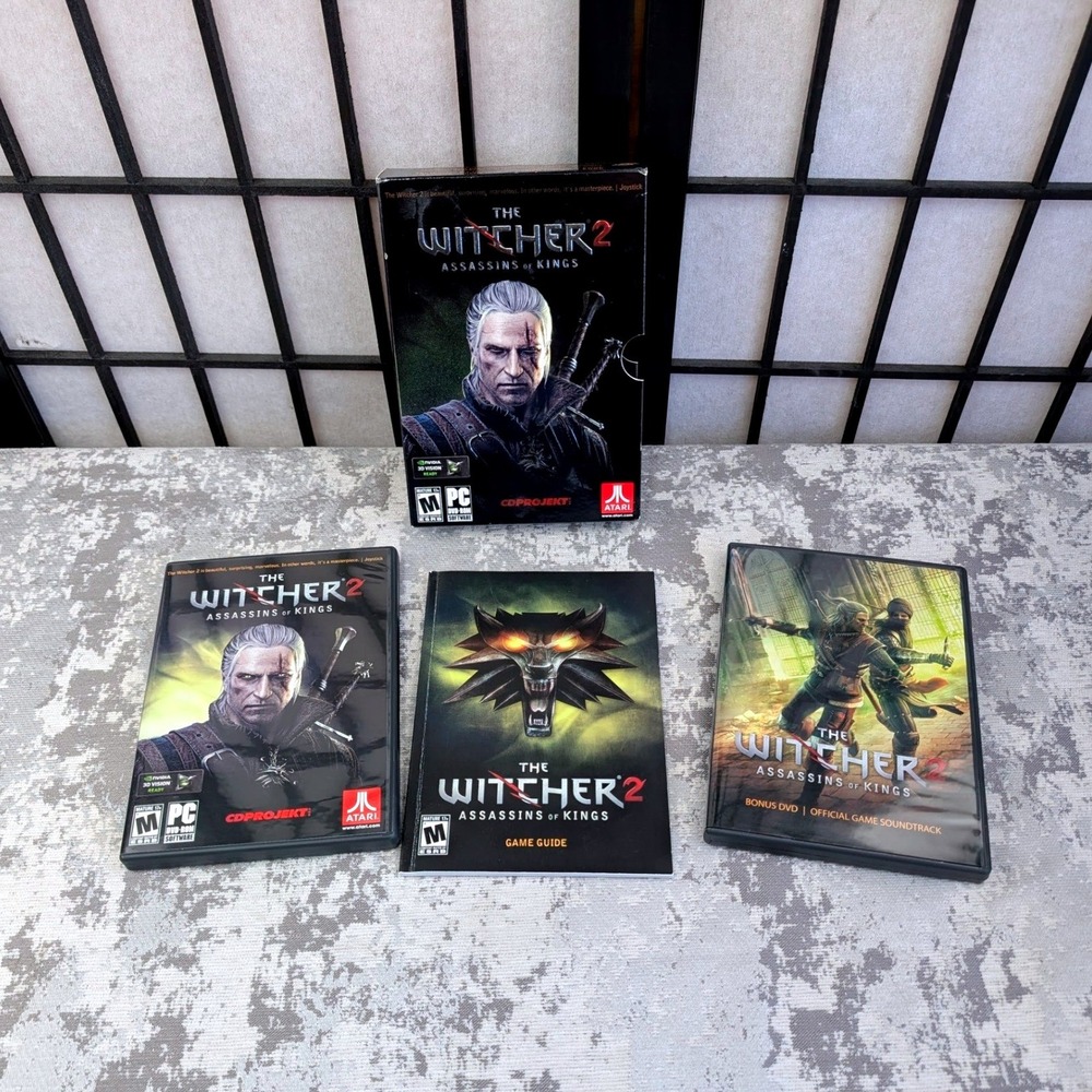 The Witcher 2 Assassins of Kings PC DVD-ROM 2011 Atari Complete with Soundtrack‎